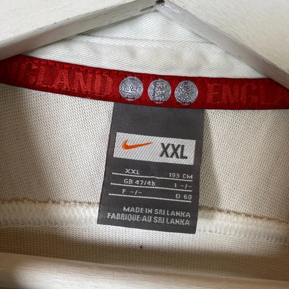 Nike England Rugby Long Sleeve Polo o2 2007 White 2XL - Picture 5 of 15